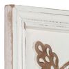 vidaXL Decorațiuni Artă 2 pcs Maro și alb 40 x 40 x 1,5 cm