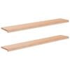 vidaXL Pervazuri 2 buc. natural 160 x 25 x 2 cm Lemn de fag masiv