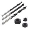 wolfcraft Burghie cu dibluri cu ad&acirc;ncime 6, 8, 10 mm , 3 piese