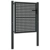 vidaXL Poartă de grădină antracit 100x100 cm oțel