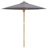 vidaXL Parasol de Grădină Gri &icirc;nchis &Oslash; 270 x 260 cm Bambus