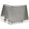 vidaXL Zid de sprijin 50 x 50 x 40 cm Oţel inoxidabil Argintiu