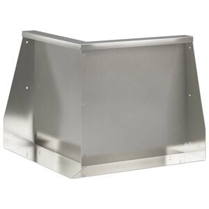 vidaXL Zid de sprijin 50 x 50 x 40 cm Oţel inoxidabil Argintiu