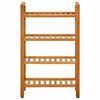 vidaXL Pantofar cu 4 rafturi, 50x27x80 cm, lemn masiv de stejar