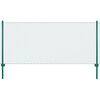 vidaXL Gard din plasă de s&acirc;rmă cu st&acirc;lpi, verde, 25 x 0,75 m, oțel