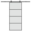 vidaXL Ușă glisantă cu set feronerie, 90x205 cm, sticlă ESG/aluminiu