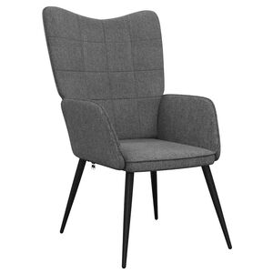 vidaXL Scaun de relaxare, gri &icirc;nchis, material textil