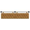 vidaXL Cap de pat suspendat Pe perete Maro 210 x 55 x 7 cm Catifea