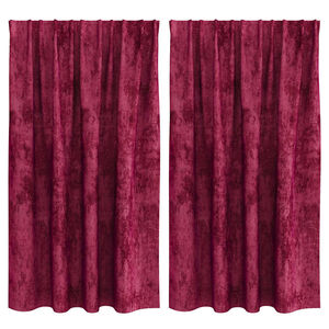 vidaXL Cortine din catifea cu perdele 2 pcs bordo 140 x 140 cm Catifea