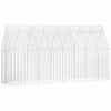 vidaXL Custodie pentru iepuri Argintiu 400 x 100 x 210 cm