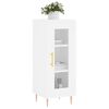 vidaXL Servantă, alb, 34,5x34x90 cm, lemn compozit