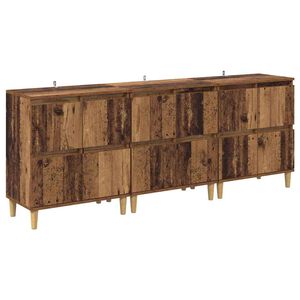 vidaXL Bufeturi 3 pcs Lemn Vechi 60 x 35 x 70 cm Lemn compozit