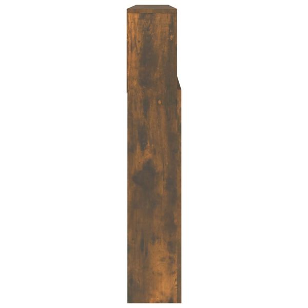 vidaXL Dulap tăblie, Stejar afumat, 220x19x103,5 cm