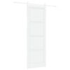 vidaXL Ușă glisantă Alb 83 x 232 cm Lemn masiv de pin
