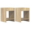 vidaXL Suport pentru plante 2 buc. Stejar Sonoma 30 x 30 x 40 cm