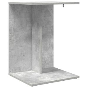 vidaXL Masă laterală Gri din beton 45 x 40 x 62,5 cm Lemn prelucrat