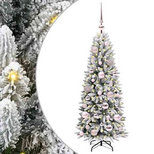 vidaXL Brad de Crăciun artificial Alb 120 cm