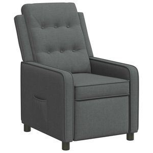 vidaXL Fotoliu recliner Gri &icirc;nchis 65 x 93 x 102 cm Țesătură