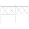 vidaXL Tăblie de pat de schimb metalică, alb, 160 cm