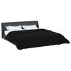 vidaXL Duvet complet pe tot parcursul anului Patos Negru 220 x 240 cm