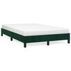 vidaXL Cadru de pat fără saltea verde &icirc;nchis 120x190 cm catifea