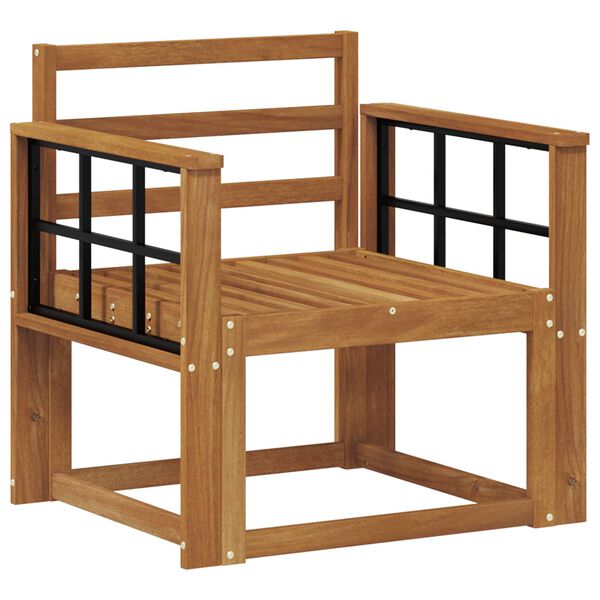 vidaXL Canapea de exterior Lemn Solid de Acacia natural