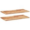 vidaXL Rafturi suspendate 2 buc. 60x40x2 cm lemn masiv acacia netratat