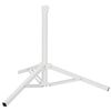 vidaXL Trepied pentru Parasol Alb Oțel for 25-32 mm Pole