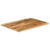vidaXL Blat de masă margine naturală, 90x80x3,8 cm, lemn masiv mango