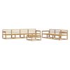 vidaXL Set de canapele de exterior 8 pcs Alb