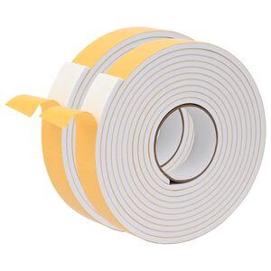 vidaXL Bandă din spumă autoadezivă 2 buc. Alb 30mm x 5m Spumă CR