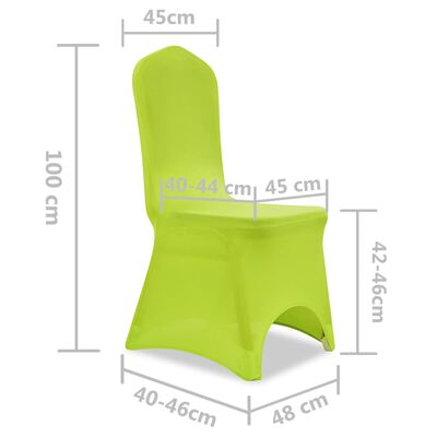 vidaXL Husă de scaun elastică, 4 buc., verde