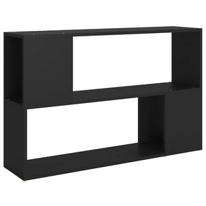 vidaXL Bibliotecă, negru, 100x24x63 cm, PAL