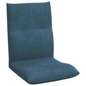 vidaXL Fotoliu reglabil albastru Catifea
