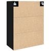 vidaXL Dulap de perete Stejar Negru 69,5 x 34 x 90 cm Lemn compozit