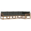 vidaXL Set de canapele de exterior 5 buc. Natural și Antracit