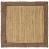 vidaXL Covor de zonă Gri 120 x 120 cm Iută