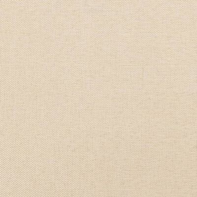 vidaXL Tăblie de pat cu aripioare, crem, 203x16x78/88 cm textil