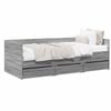 vidaXL Daybed cu sertar cu headboard Sonoma gri Lemn prelucrat