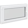 vidaXL Fereastră pentru subsol RISOR 110 x 70 cm PVC și Sticlă