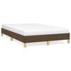 vidaXL Cadru de pat fără saltea țesătură maro 120x190 cm țesătură