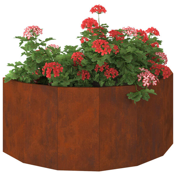 vidaXL Jardinieră Ruginit 90 x 45 x 35 cm Oțel rezistent de intemperii
