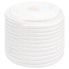 vidaXL Fr&acirc;nghie utilitară multifuncțională 18 mm 50 m Alb PP
