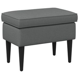 vidaXL Taburet Gri &icirc;nchis 55 x 35 x 41 cm Țesătură