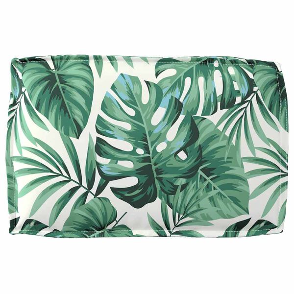 vidaXL Pernă pentru spătar din paleți model frunze 60 x 40 x 12 cm