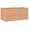 vidaXL Strat &icirc;nălțat de grădină Maro 200 x 100 x 91 cm WPC și Aluminiu