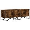 vidaXL Dulap TV, stejar fumuriu, 122x34x41 cm, lemn prelucrat