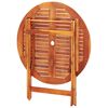 vidaXL Set mobilier de exterior pliabil, 5 piese, lemn masiv eucalipt
