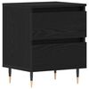 vidaXL Dulap de noapte Stejar Negru 40 x 35 x 50 cm Lemn prelucrat