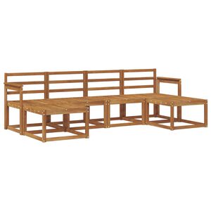 vidaXL Set de canapele de exterior 6 pcs natural Lemn Solid de Acacia